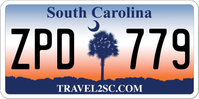 SC license plate ZPD779