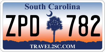 SC license plate ZPD782