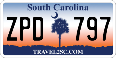 SC license plate ZPD797