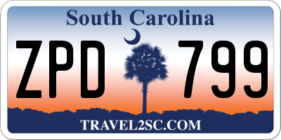 SC license plate ZPD799