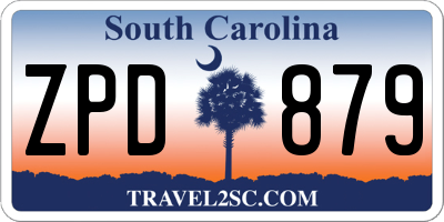 SC license plate ZPD879