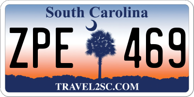 SC license plate ZPE469