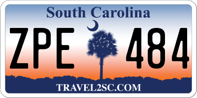 SC license plate ZPE484