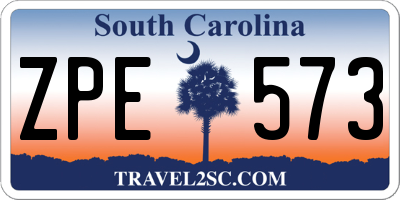 SC license plate ZPE573