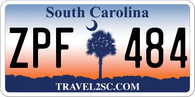 SC license plate ZPF484
