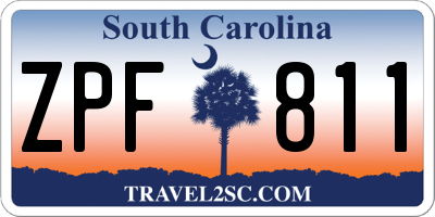 SC license plate ZPF811