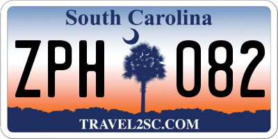 SC license plate ZPH082