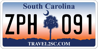 SC license plate ZPH091
