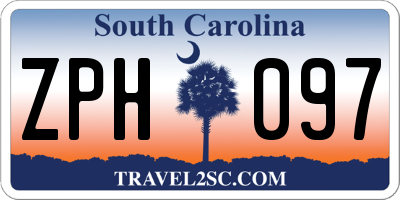 SC license plate ZPH097