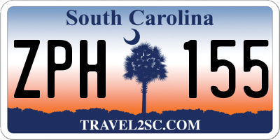SC license plate ZPH155