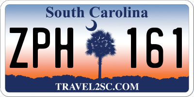 SC license plate ZPH161