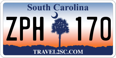 SC license plate ZPH170
