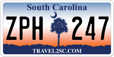 SC license plate ZPH247