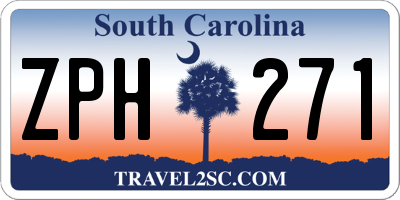 SC license plate ZPH271