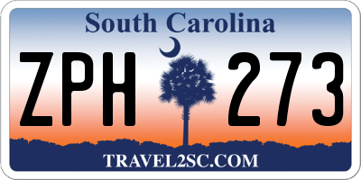 SC license plate ZPH273