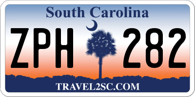 SC license plate ZPH282