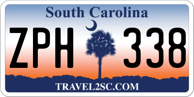 SC license plate ZPH338