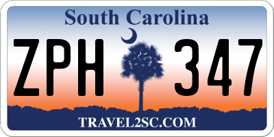 SC license plate ZPH347