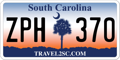 SC license plate ZPH370