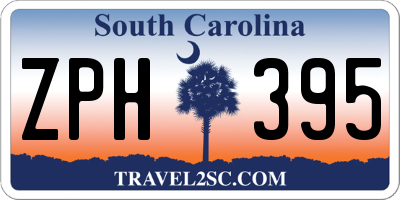 SC license plate ZPH395