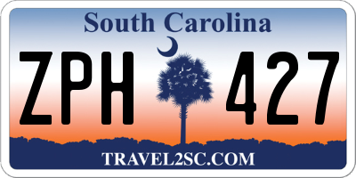SC license plate ZPH427