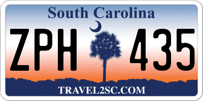 SC license plate ZPH435