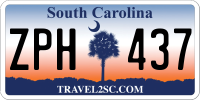 SC license plate ZPH437