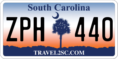 SC license plate ZPH440