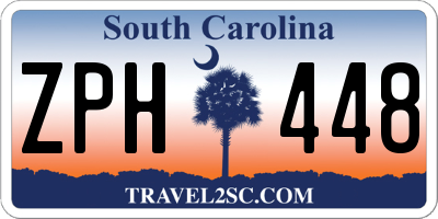 SC license plate ZPH448