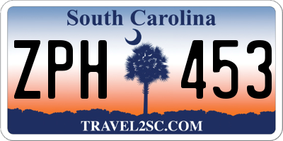 SC license plate ZPH453