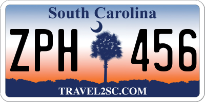 SC license plate ZPH456