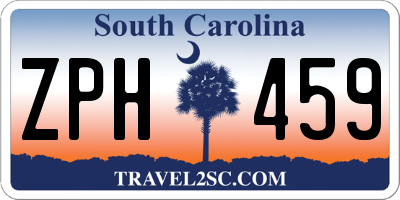 SC license plate ZPH459