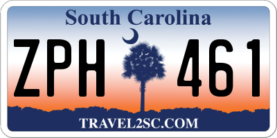 SC license plate ZPH461