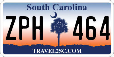 SC license plate ZPH464