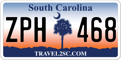 SC license plate ZPH468