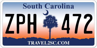 SC license plate ZPH472
