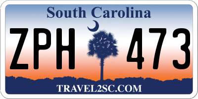 SC license plate ZPH473