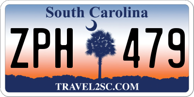 SC license plate ZPH479