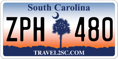 SC license plate ZPH480