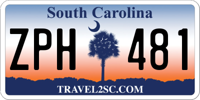 SC license plate ZPH481
