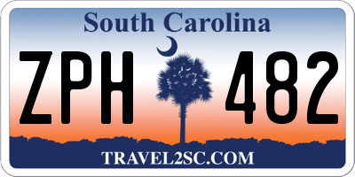 SC license plate ZPH482