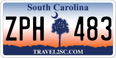 SC license plate ZPH483