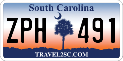 SC license plate ZPH491