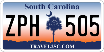 SC license plate ZPH505
