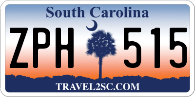 SC license plate ZPH515