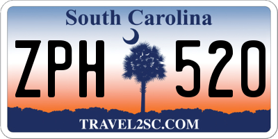 SC license plate ZPH520