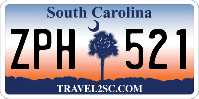 SC license plate ZPH521