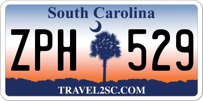SC license plate ZPH529