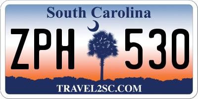 SC license plate ZPH530