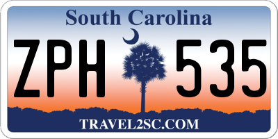 SC license plate ZPH535